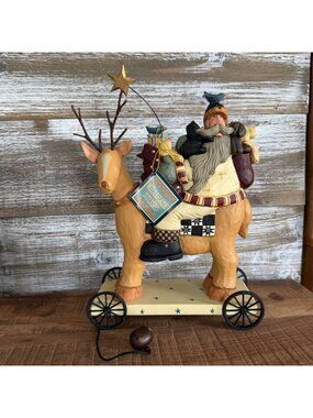 Rare Williraye Studio "Christmas Star" 10" Pull Toy Figurine WW2415 Original Box